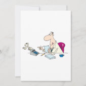 漫画おもしろい会計事務所ユーモア 招待状 (正面)