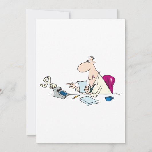 漫画おもしろい会計事務所ユーモア 招待状 (正面)