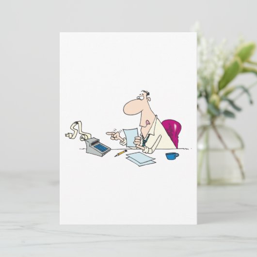 漫画おもしろい会計事務所ユーモア 招待状 (スタンド正面)