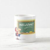 漫画おもしろい先生歓迎新学期 コーヒーマグカップ (中央)