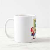 漫画おもしろい先生歓迎新学期 コーヒーマグカップ (左)