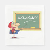 漫画おもしろい先生歓迎新学期 スタンダードランチョンナプキン (正面)
