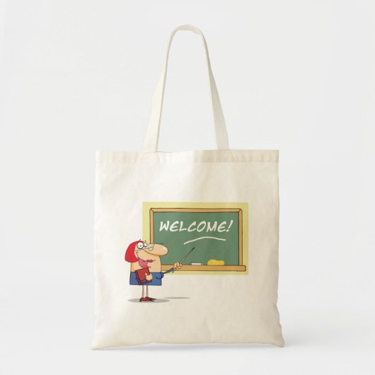 漫画おもしろい先生歓迎新学期 トートバッグ (正面)