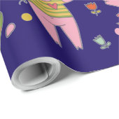 漫画おもしろい動物歌ハッピーバースデー ラッピングペーパー (ロールコーナー)