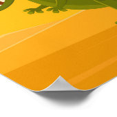 漫画おもしろい可愛い恐竜ジュラ紀 ポスター (角)