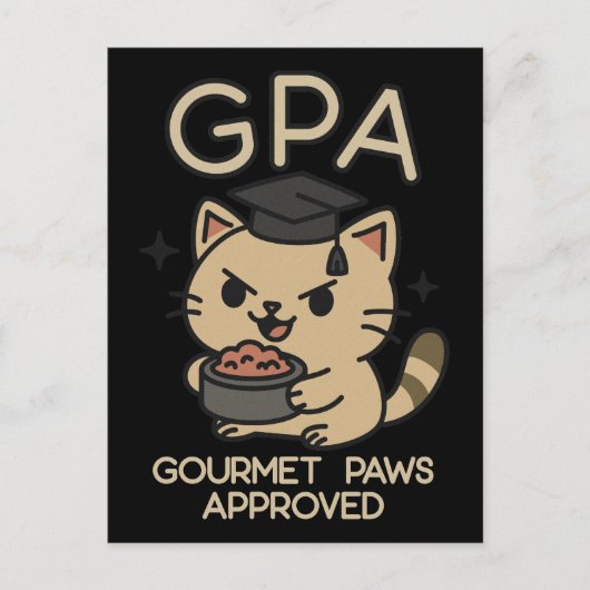 漫画おもしろい学者の猫まぐろ シーズンポストカード (正面)