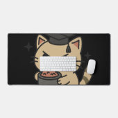 漫画おもしろい学者の猫まぐろ デスクマット (キーボード&マウス)