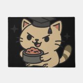 漫画おもしろい学者の猫まぐろ ドアマット (正面)