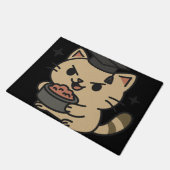 漫画おもしろい学者の猫まぐろ ドアマット (アングル)