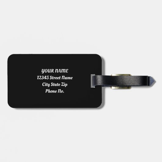 漫画おもしろい学者の猫まぐろ ラゲッジタグ (裏面横)