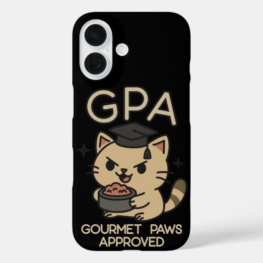 漫画おもしろい学者の猫まぐろ Case-Mate iPhoneケース (裏面)