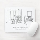 漫画おもしろい家族の会計士ギフト！ マウスパッド (マウス)