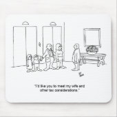 漫画おもしろい家族の会計士ギフト! マウスパッド (正面)