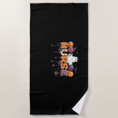 漫画おもしろい幽霊ナース – ホットナースハロウィーンOu ビーチタオル (正面)