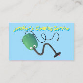 漫画おもしろい掃除機の国内業務 名刺 (裏面)