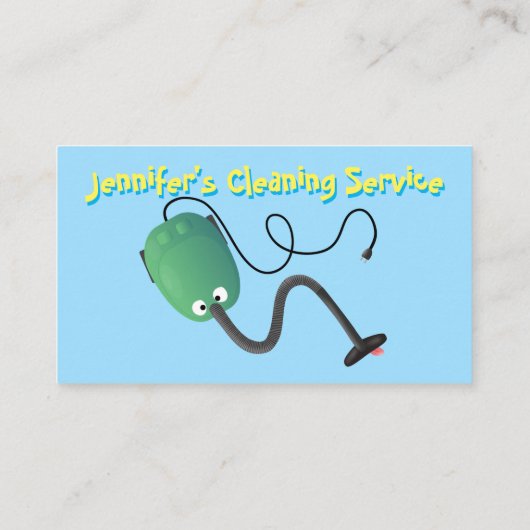 漫画おもしろい掃除機の国内業務 名刺 (裏面)