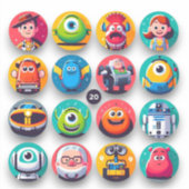 漫画おもしろい文字 シール (正面)