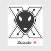 漫画おもしろい文字X シール (シート)