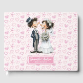 漫画おもしろい新郎新婦のゲストブック ゲストブック (正面)