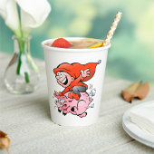 漫画おもしろい格言乗飛んでいるり豚 紙コップ