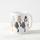 漫画おもしろい猫背ビュー コーヒーマグカップ (正面右)