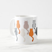 漫画おもしろい猫背ビュー コーヒーマグカップ (正面左)