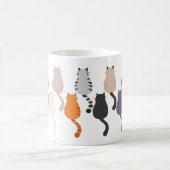 漫画おもしろい猫背ビュー コーヒーマグカップ (中央)