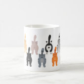 漫画おもしろい猫背ビュー コーヒーマグカップ (中央)
