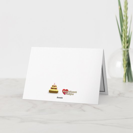 漫画おもしろい猫魔法トリックウサギ誕生日 招待状 (裏面)