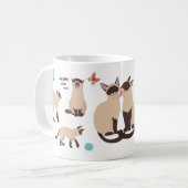 漫画おもしろい猫 コーヒーマグカップ (正面左)