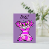漫画おもしろい猫、スマイル ポストカード (スタンド正面)