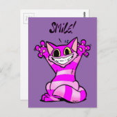 漫画おもしろい猫、スマイル ポストカード (正面/裏面)