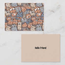 漫画おもしろい猫 ノートカード