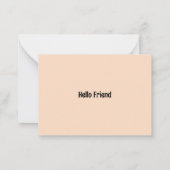 漫画おもしろい猫 ノートカード (裏面)