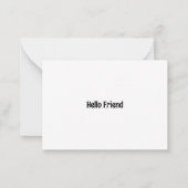 漫画おもしろい猫 ノートカード (裏面)