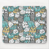 漫画おもしろい猫 マウスパッド (正面)