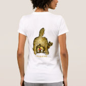 漫画おもしろい猫Aホール愛の多く!Tシャツ Tシャツ (裏面)