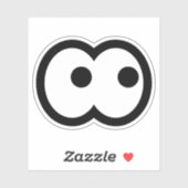 漫画おもしろい眼球ビニール シール (シート)