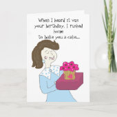 漫画おもしろい誕生日 カード (正面)