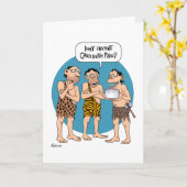 漫画おもしろい誕生日 カード (黄色い花)