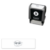 漫画おもしろい豚 セルフインキングスタンプ (インサイチュ)