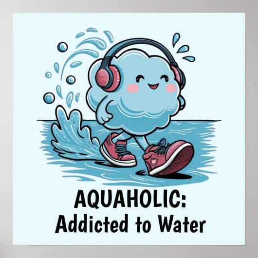 漫画おもしろい雲 ポスター (正面)