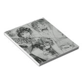 漫画おもしろい顔の表情 ノートパッド (アングル)