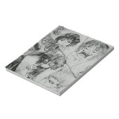 漫画おもしろい顔の表情 ノートパッド (回転)