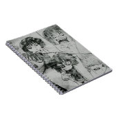 漫画おもしろい顔の表情 ノートブック (右側)