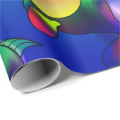 漫画おもしろい魚の贈り物紙 ラッピングペーパー (ロールコーナー)