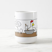 漫画おもしろい – マザーチキン料理 コーヒーマグカップ (中央)