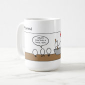 漫画おもしろい – マザーチキン料理 コーヒーマグカップ (正面左)