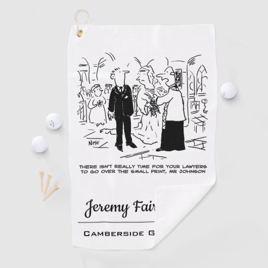 漫画おもしろい – 弁護士のための時間がないと言うVicar ゴルフタオル (インサイチュ)