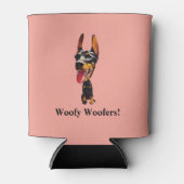 漫画おもしろい(犬)ドーベルマン・ピンシェルクーラーボックス 缶クーラー (正面)